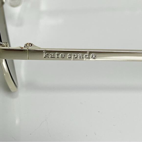 NWT Kate Spade Emmaline Sunglasses Gold Aviator Gradient main image 5